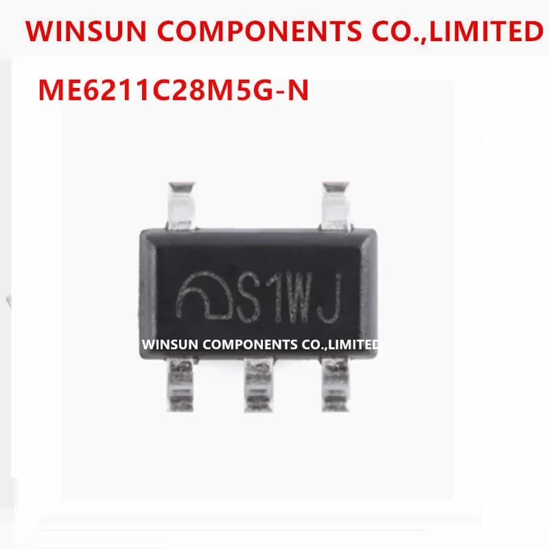 (10-100piece) 100% new imported original  ME6211C28M5G-N  "S1**" 6V 450mA 2.8V SOT-23-5