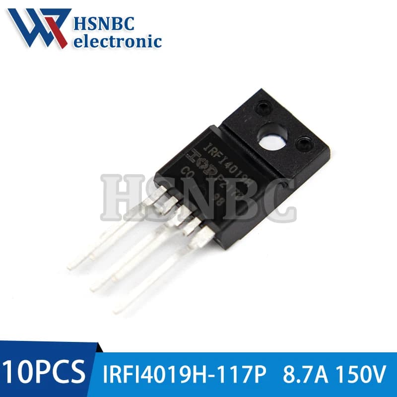 10Pcs/Lot IRFI4019H-117P IRFI4019H IRFI4019 TO-220F-5 8.7A 150V MOSFET N-channel Power Transistor 100% New Original