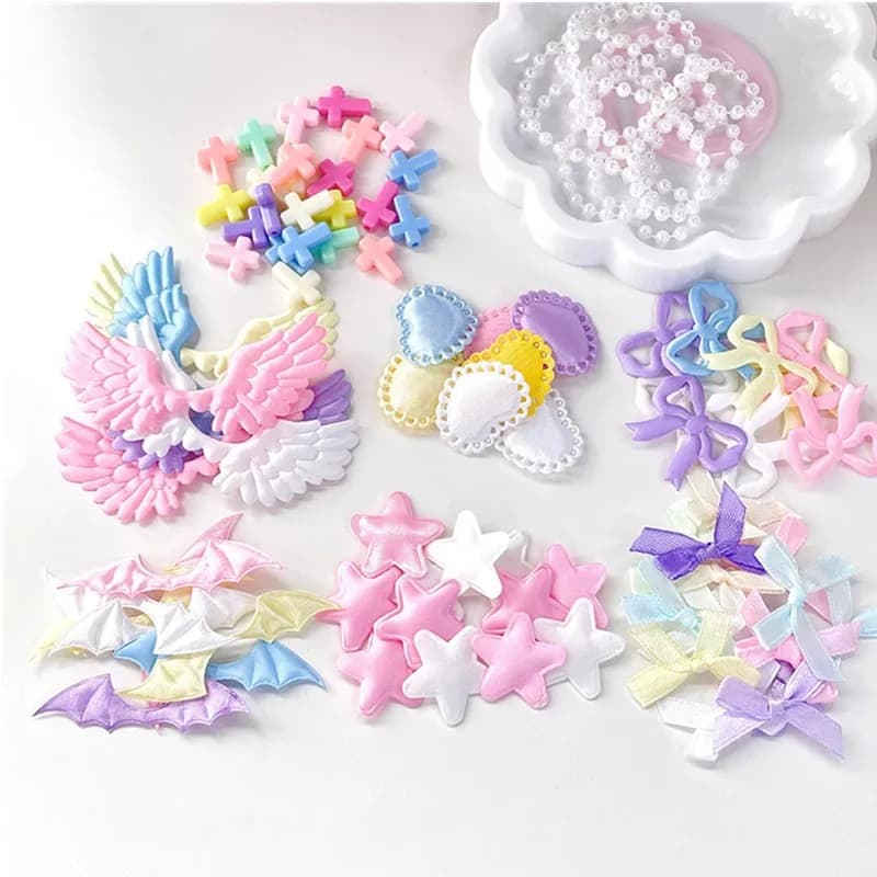 10pcs/pcak Bow Love Stars Packaging Material Card Cover DIY Decoration Ins Photocard Holder Material Accessories Gift
