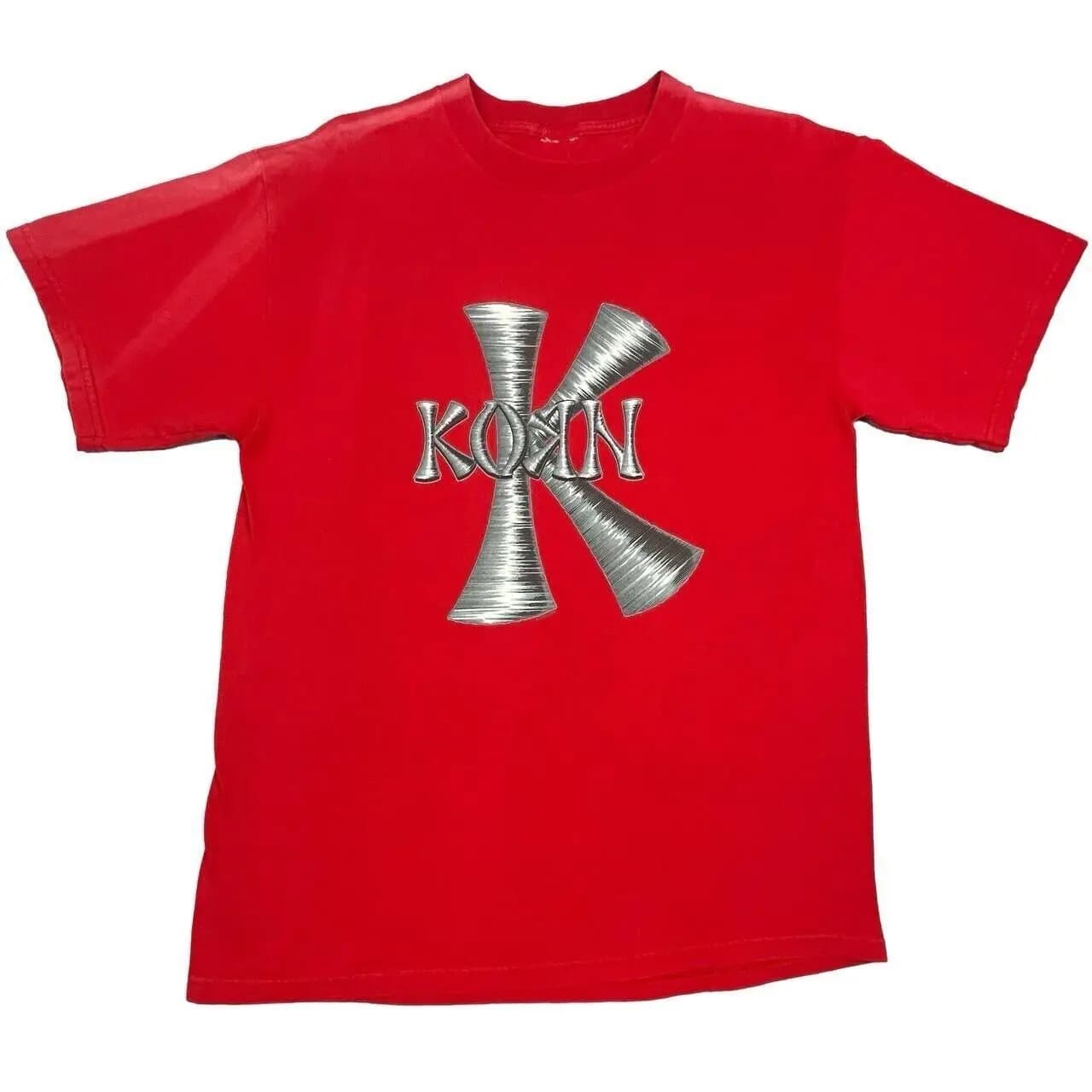 Mens Sz L Vintage 1998 Korn Follow The Leader Band T Shirt Music Metal 90