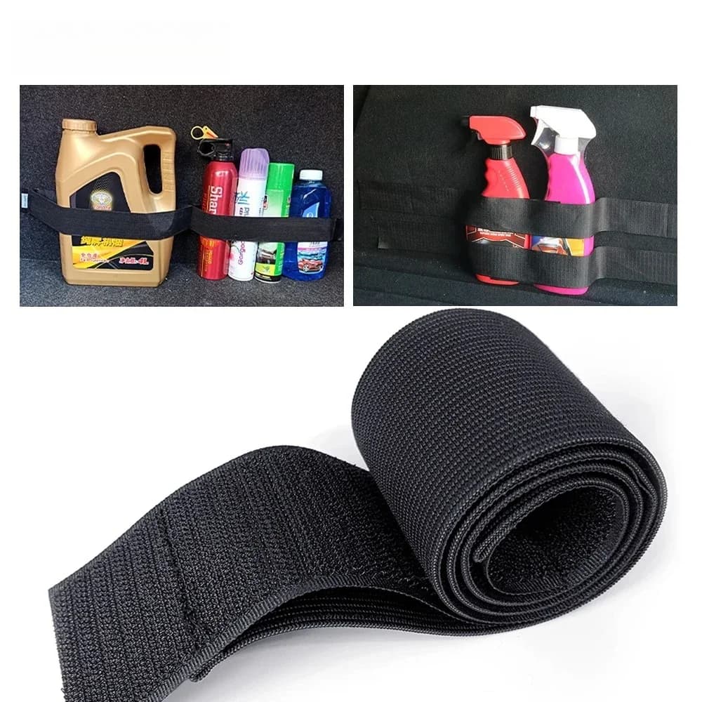 50cm Car Trunk Organizer Firm Magic Tape Cars Stowing Tidying Fixed Belt Auto Tool Storage Fixing Belt Fire Extinguisher Storage