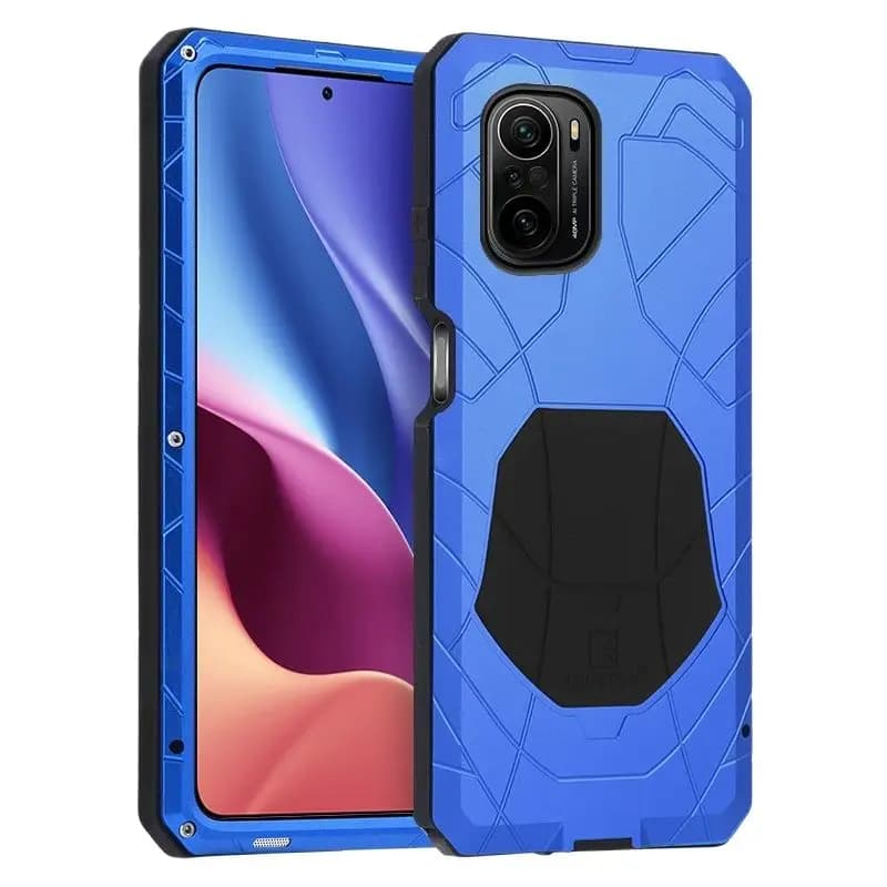 Original Luxury Full Protective Metal Case Shockproof For Xiaomi Redmi K40 K30 K20 Hard Aluminum Armor Heavy Duty Cover Cases