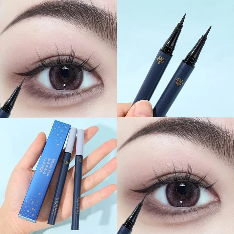 Ultra-thin Waterproof Liquid Eyeliner Pencil Long Lasting Quick Drying Smooth Matte Eyeliner Delicate No Blooming Cosmetics Tool