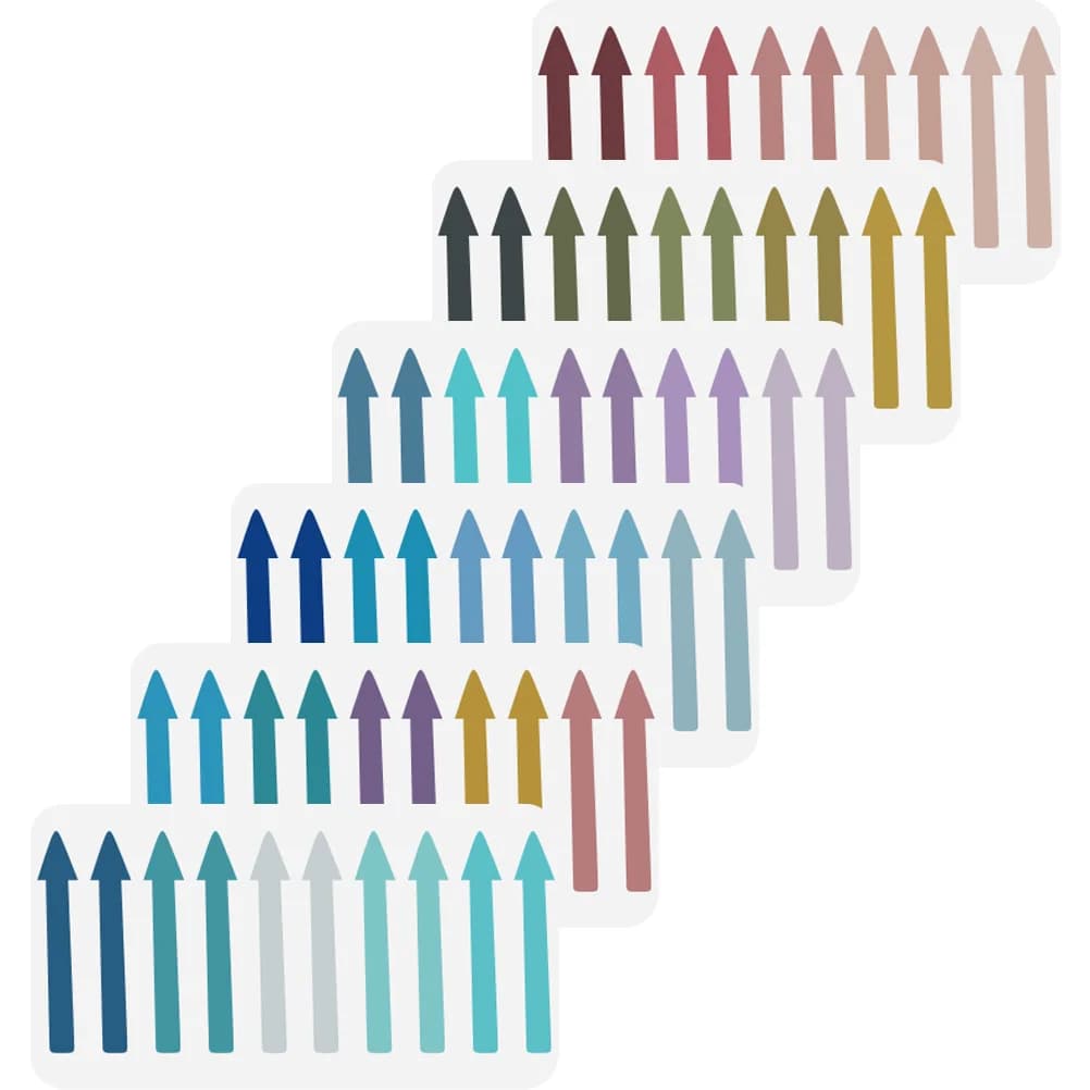 6 Index Tabs Compact Book Tabs Page Markers Multi Function Sticky Flags Portable Reading Notes Memo Pad Office