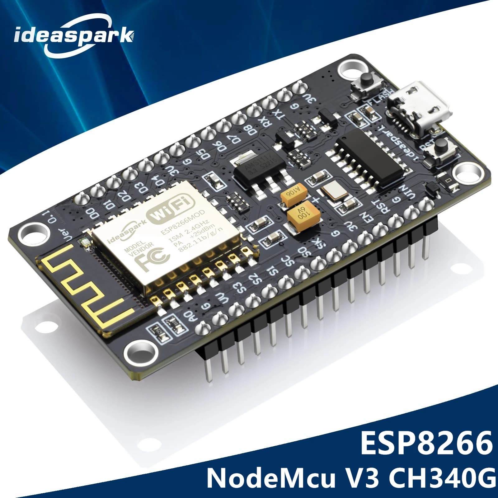 Wireless Module NodeMCU V3 CH340 Lua WIFI IOT Internet of Things Development Board WeMos D1 Mini ESP 12E ESP8266 for Arduino