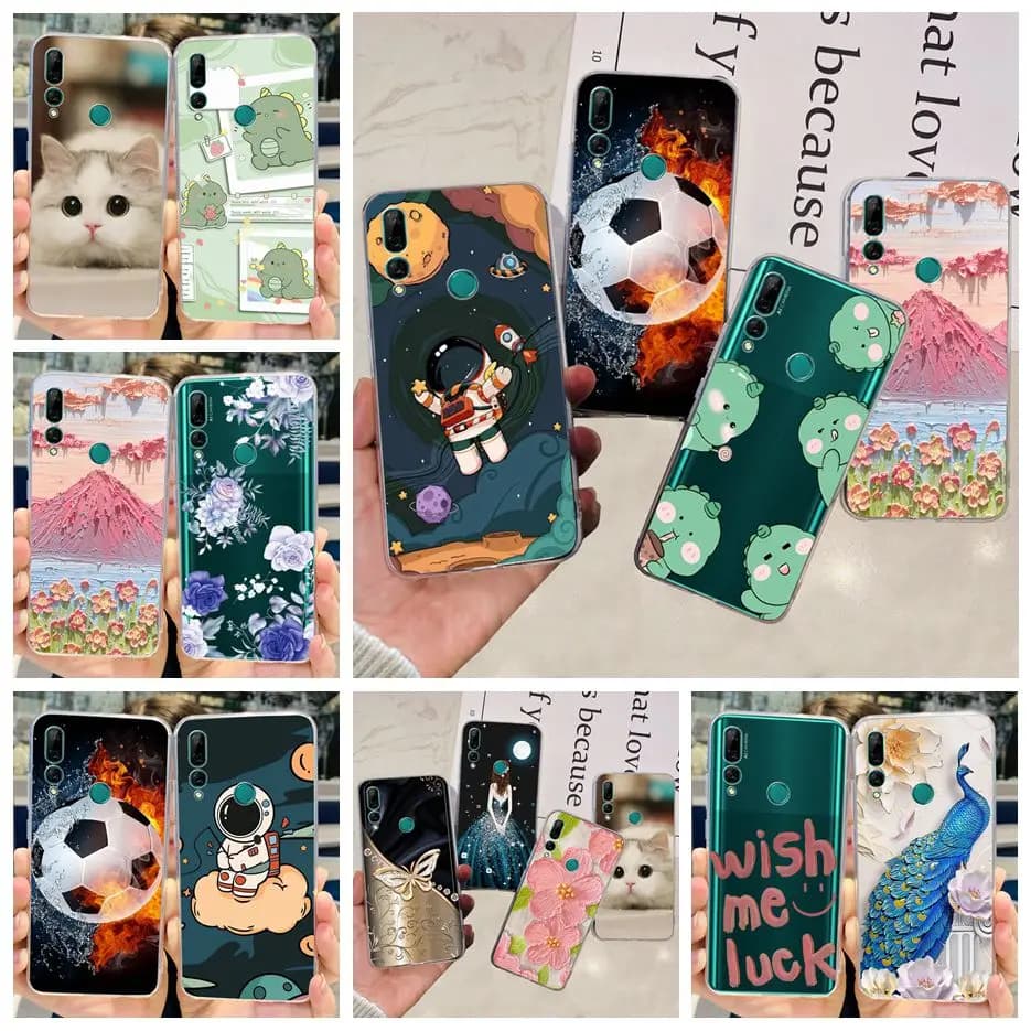 For Huawei Y9 Prime 2019 Case Cute Painted Cover Clear Silicone Phone Case For Huawei Y9s Y 9 Prime 2019 Y92019 Soft Fundas Capa