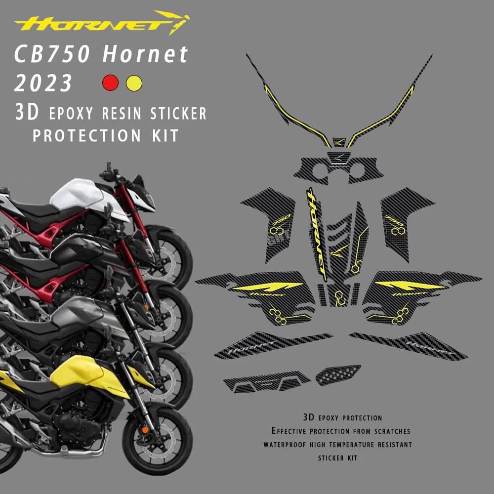 2023 hornet cb750 Motorcycle accessories For Honda CB750 CB 750 Hornet 3D Epoxy Resin StickerProtection Kit