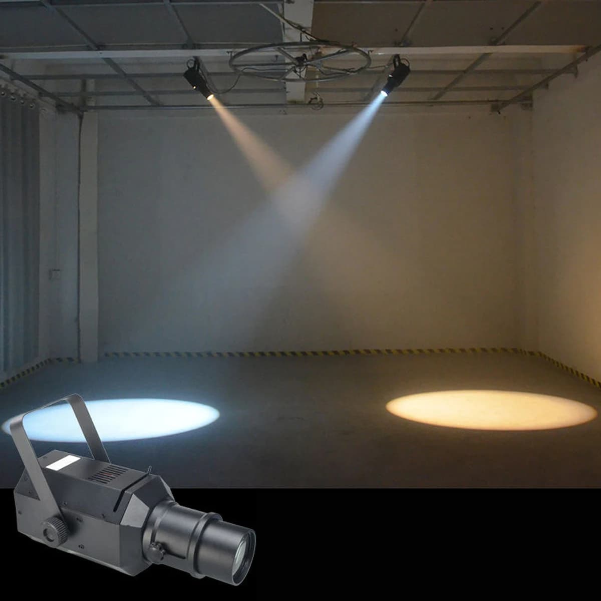 Colorful WarmCool White LED Follow Ellipsoidals Profile Spot Light Focus Zoom Projector for Theater Exhibition Studio Show Stage