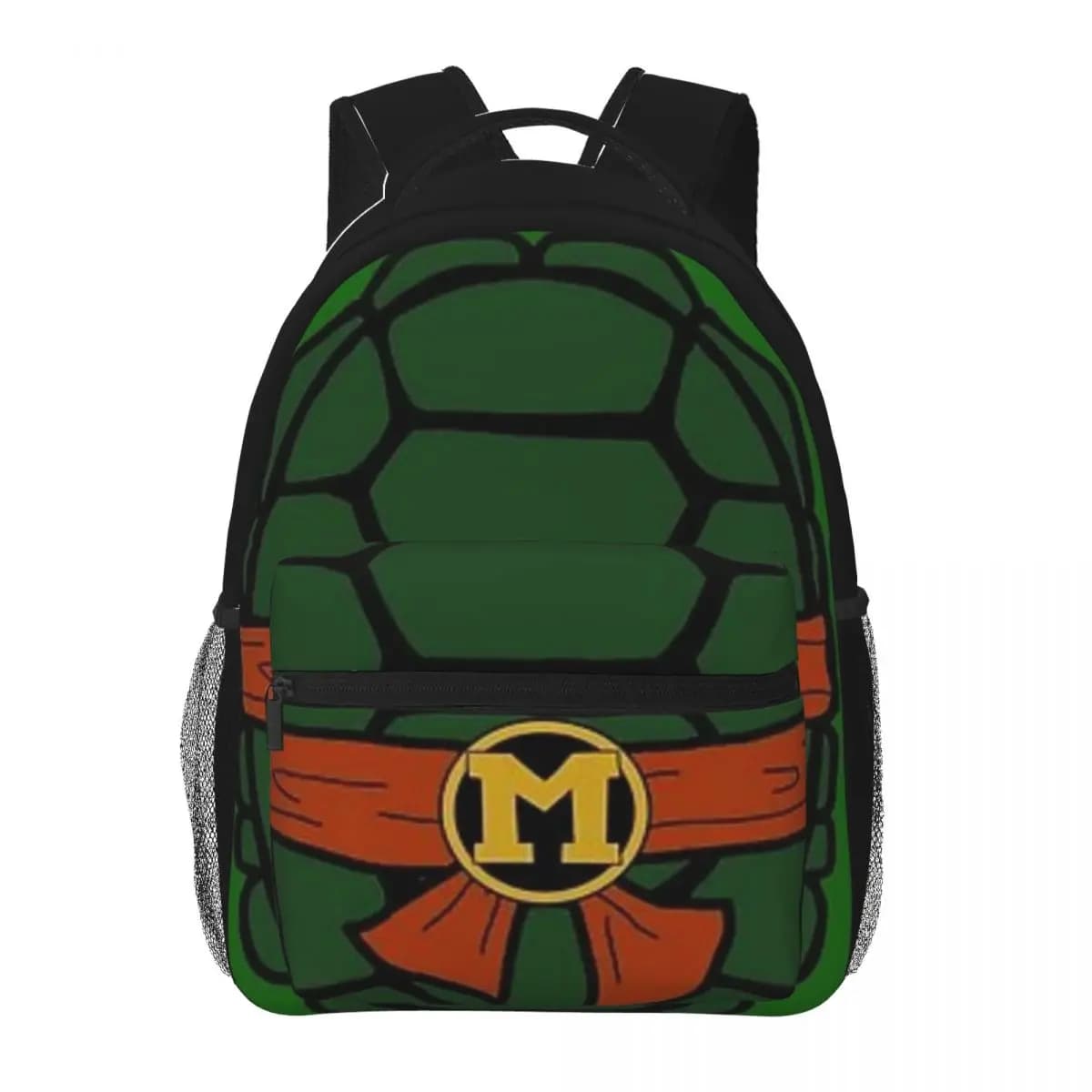 Ninja Turtle Mikey New Fashion High Capacity Waterproof Backpack Trendy Girls Boys Laptop School Book Bag 16inch