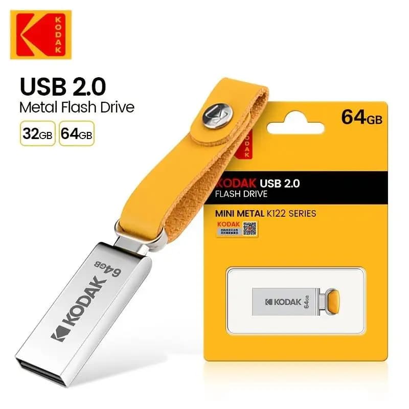 KODAK USB 2.0 Pen Drive 16GB 32GB 64GB K122 Metal USB Flash Drive