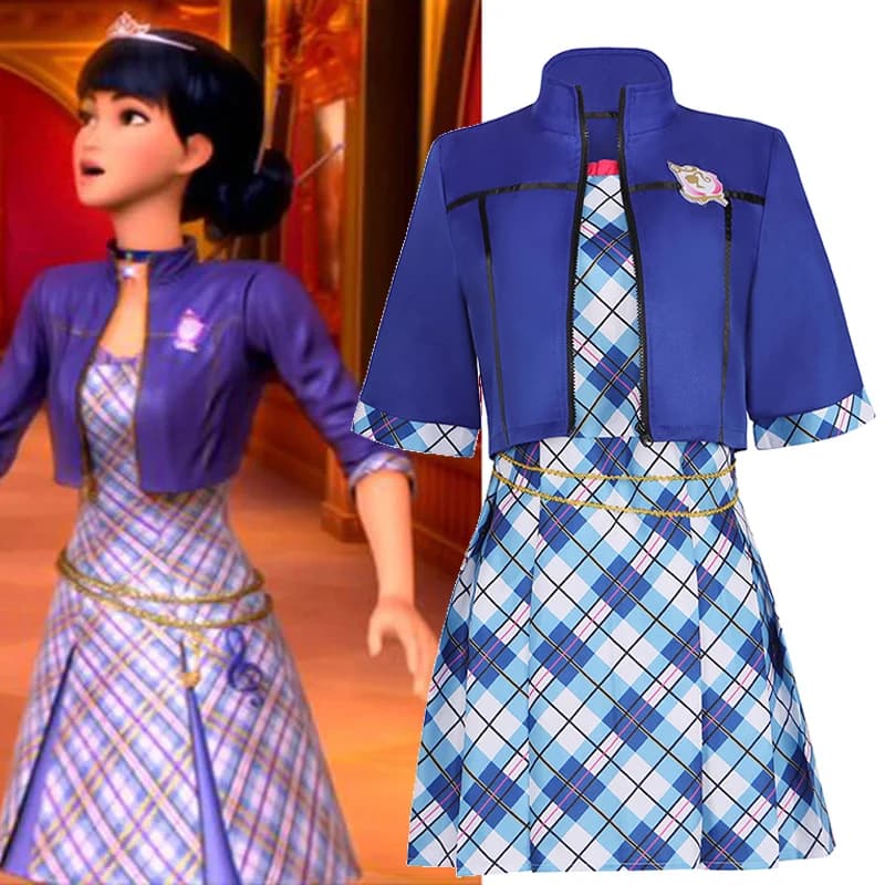 Girls Princess School Uniform Dress Set Halloween Costume Teenagers Female Princess Lsla Cosplay For Adult