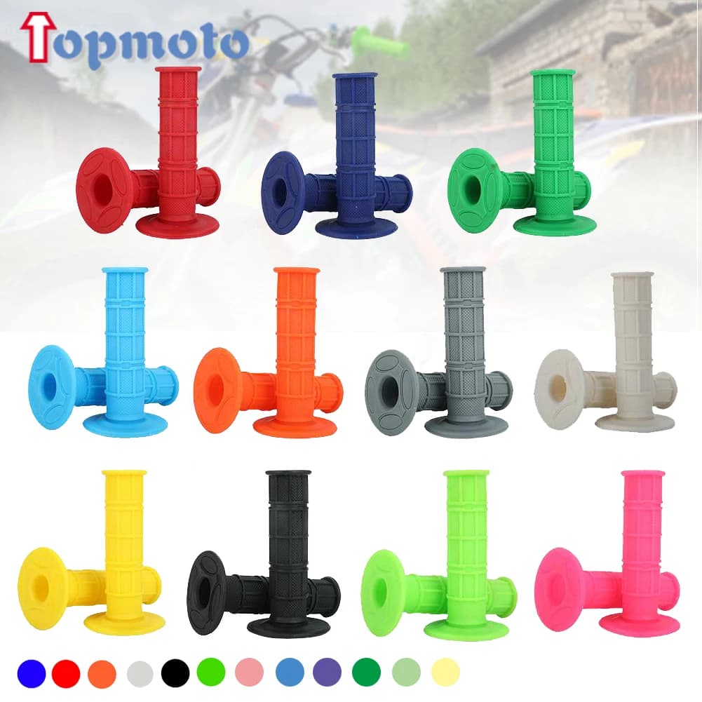 22mm Motorcycles Grip Dirt Bike Grips 7/8" Rubber Biker Scooter Handle Grip For Handlebar Mx Pillow Top Throttle 22mm Bar