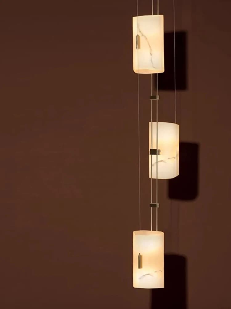 Postmodern Faux Marble Light Fixture Bedside Chandelier Dining Table Ceiling Decoration LED Lamp Trendy Lighting Fixture Lustre