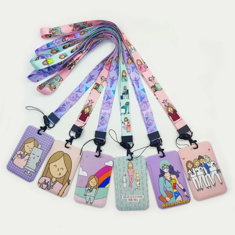 Nurse Lanyard Badge Holder Doctor ID Credit Card Case Neck Strap Card Holder Phone Rope Hospital Credentials Accessories Gift