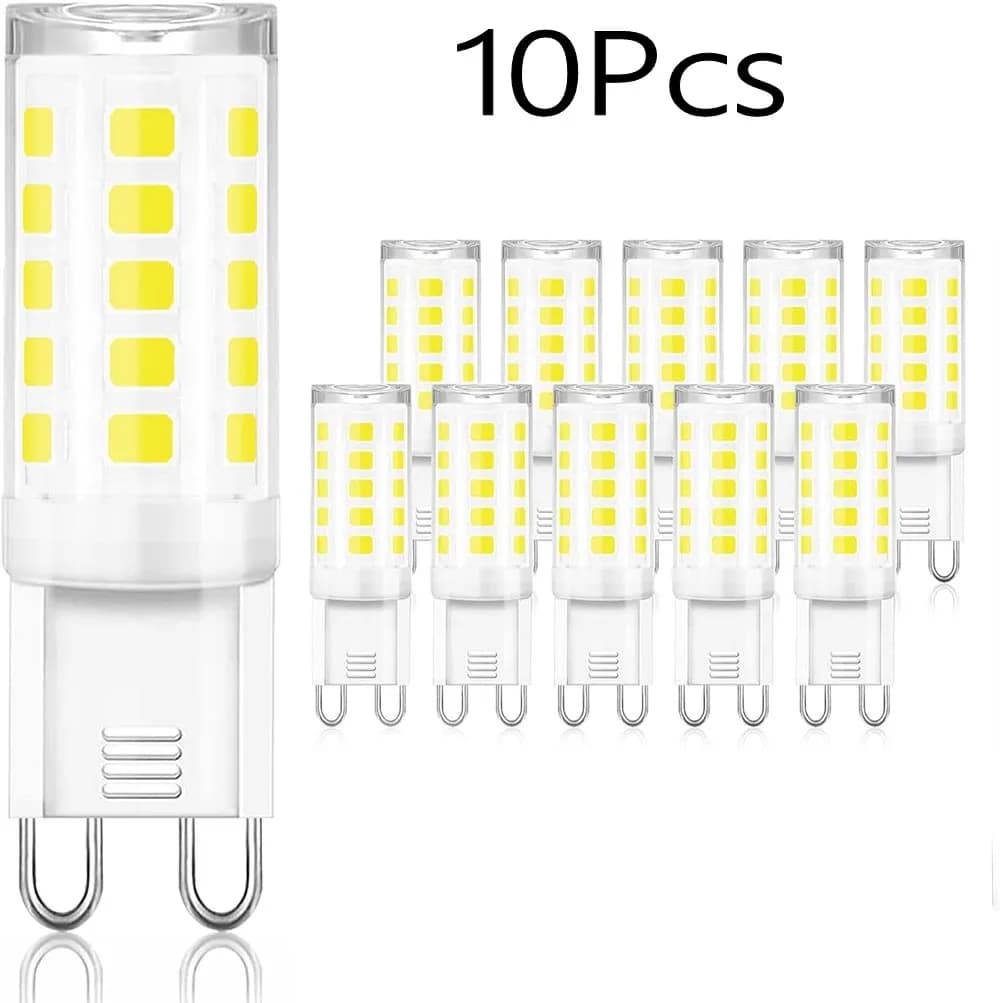 10Pcs G9 LED Lamp AC 220V 7W Brightest Ceramic SMD2835 DC LED Bulb Warm/Cool White Spotlight replace Halogen light wholesale