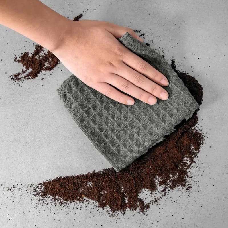 Waffle Bar Coffee Machine Cloth with Water Absorption and Stain Removal Household Cleaning Cloth Ultra-fine Fiber Pineapple