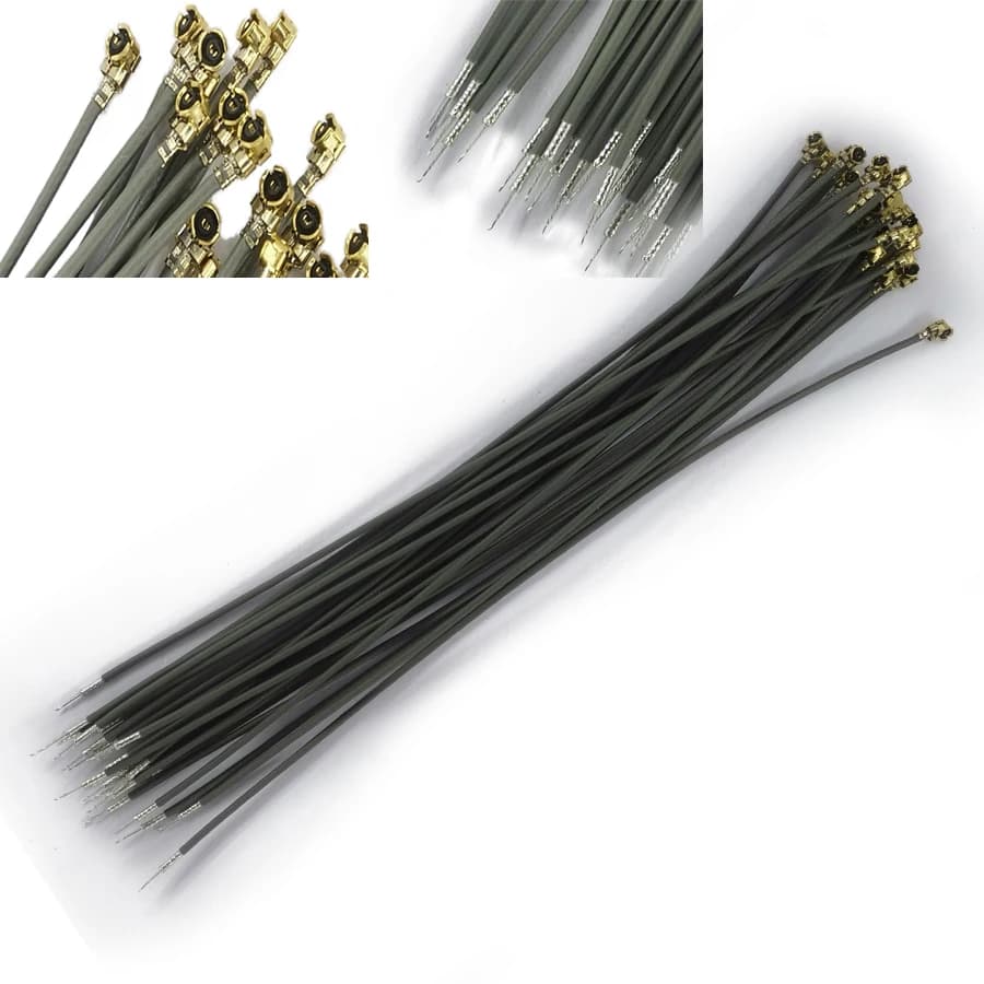 100PCS/Lot U.FL Female RF Extension Pigtail Cable Single-Head Adapter Connector Welding-Type 1.13 15CM