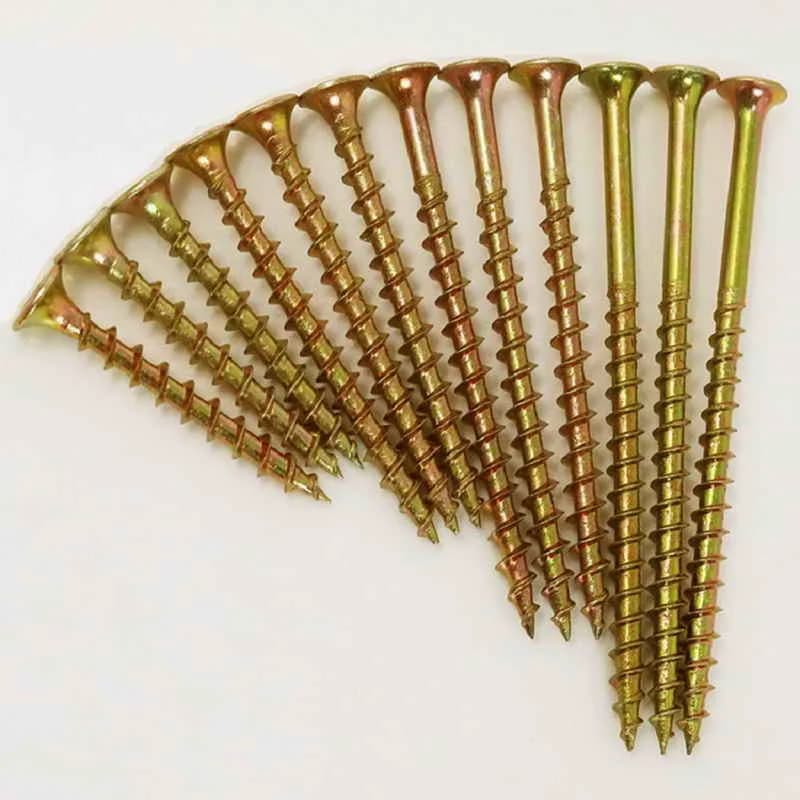 Wood Interior Construction Screw Coarse Thread Phillips Drive Bugle Head Yellow Zinc Drywall Screw Assortment Kit