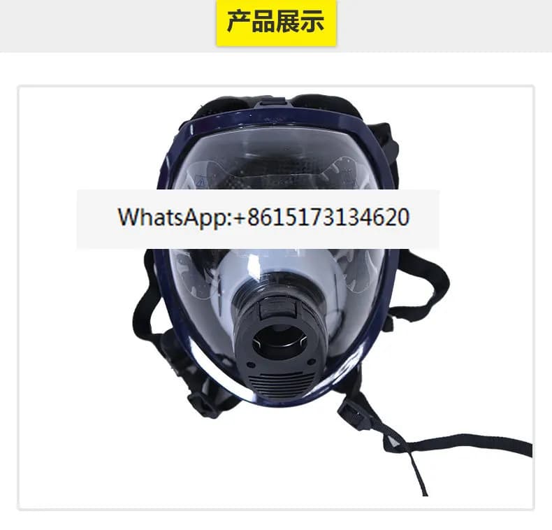 Positive pressure air respirator accessories, face mask, large field of view silicone