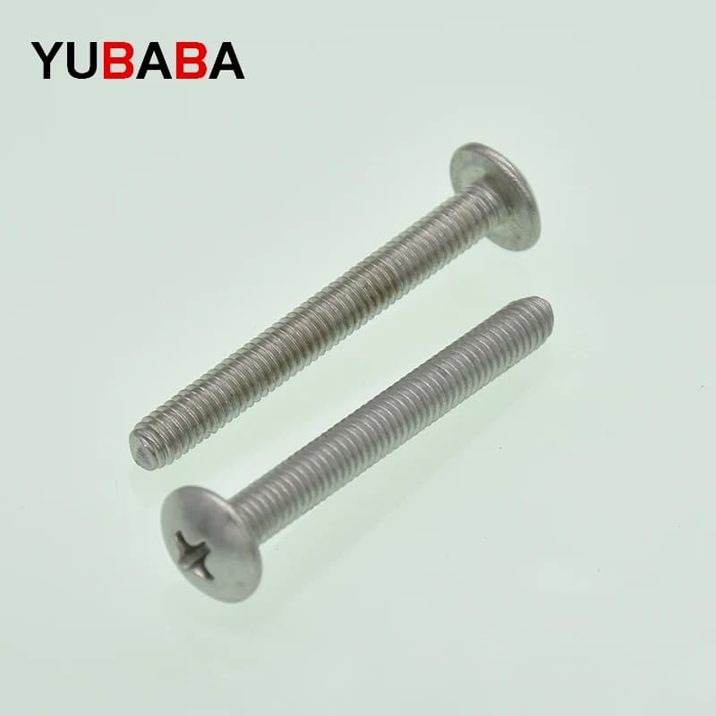 Cross Recessed Round Head Screws M3 M4 M5 M6  304 Stainless Steel Phillips Truss/flat Head Screw JISB1111