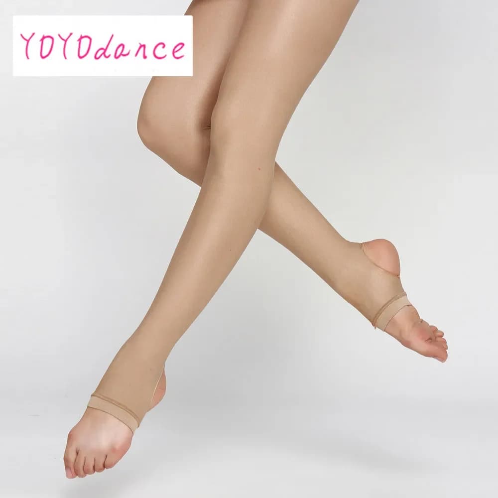 Women's Oil Shiny T-crotch 40D Pantyhose Yarns Sexy Stocking Hose Dance Fitness Leggings Lingerie Tights
