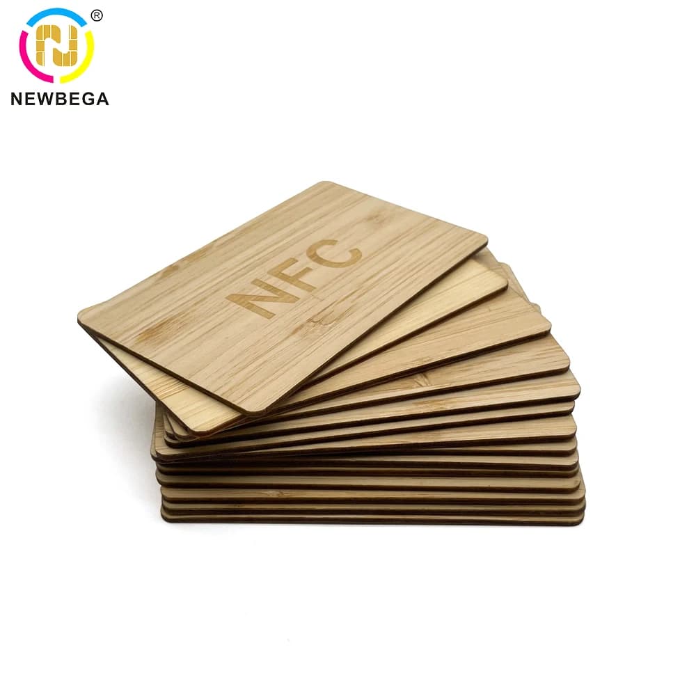 Rfid Wooden Card, NFC 216/F08/MF 1K Chip Contactless Smart Access Control RFID Wooden Card (5/10pcs)