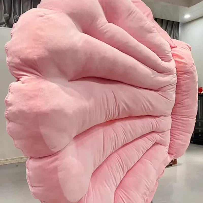 Big clam shell sleeping bag girls children toys giant shell nest pillow doll