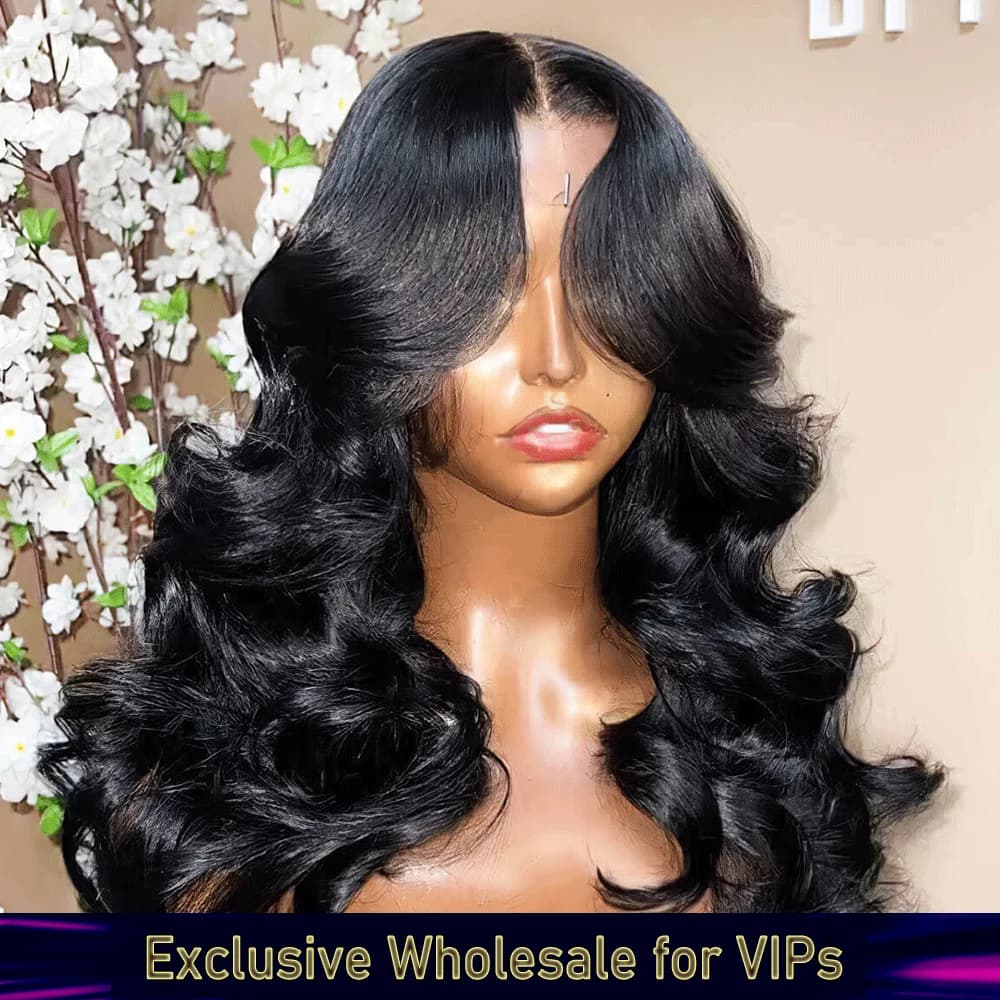 Black Pearl Body Wave Human Hair Wigs 13x6X1 Hd Lace Front Wigs For Black Women Pre Plucked Loose Wave Lace Front Wig