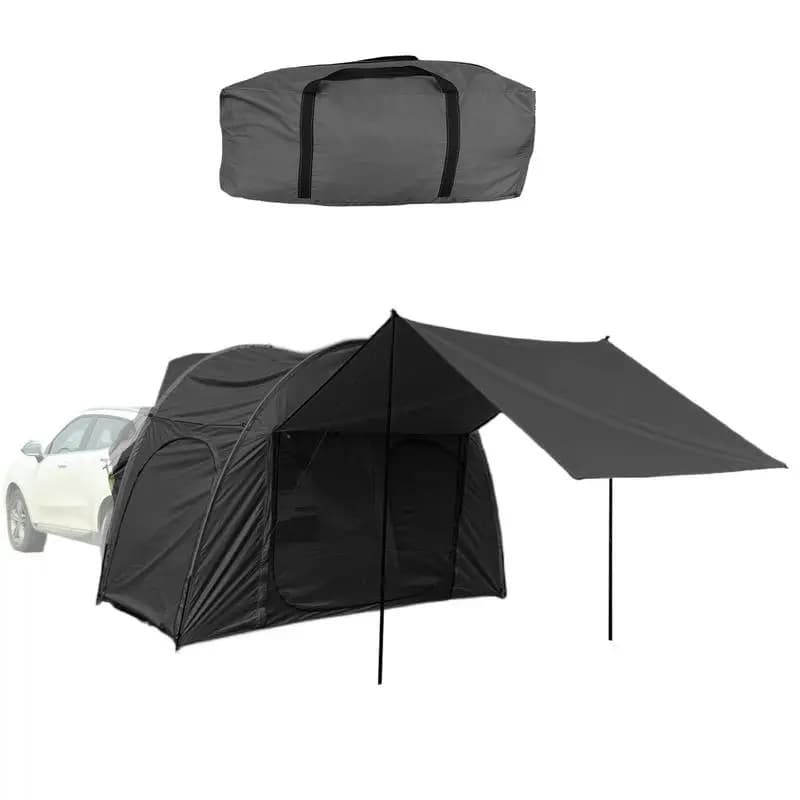 SUV Car Tent SUV Tent Camping Tarp With Awning Car Tailgate Shade Awning Tent For Camping SUV Camping Tent For Van MPV Truck