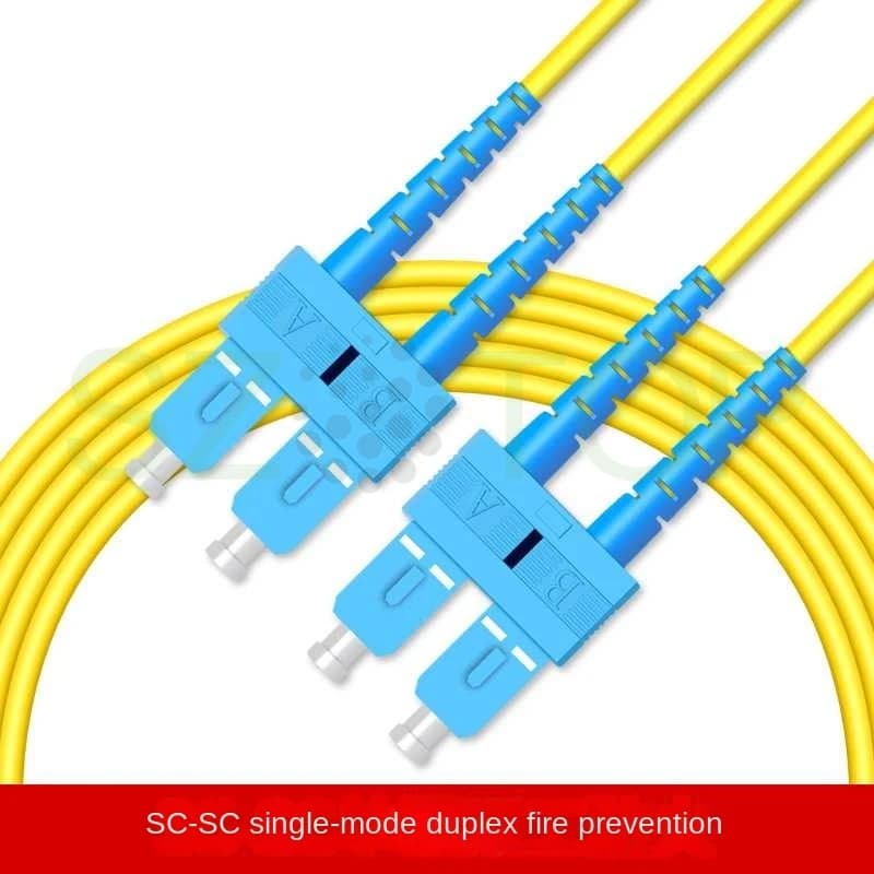 1M Single Mode Duplex Fiber Optic Patch Cord 3.0mm LC SC FC ST UPC APC Jump Cable SM DX Fiber Optical Patchcord customized