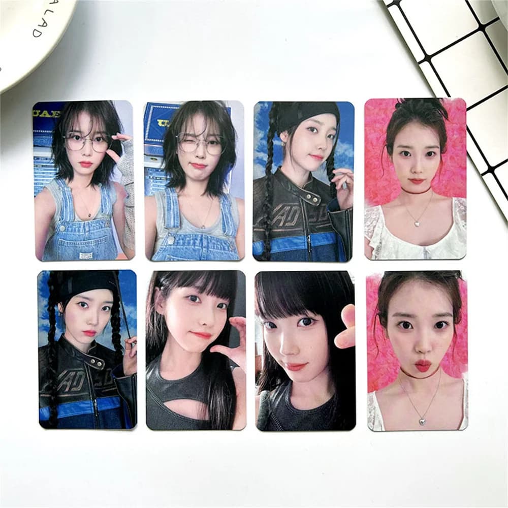 8PCS Kpop IU Photocard Albums UAEA LOMO Card Postcard for Fans Gift Collection Card Photo Card