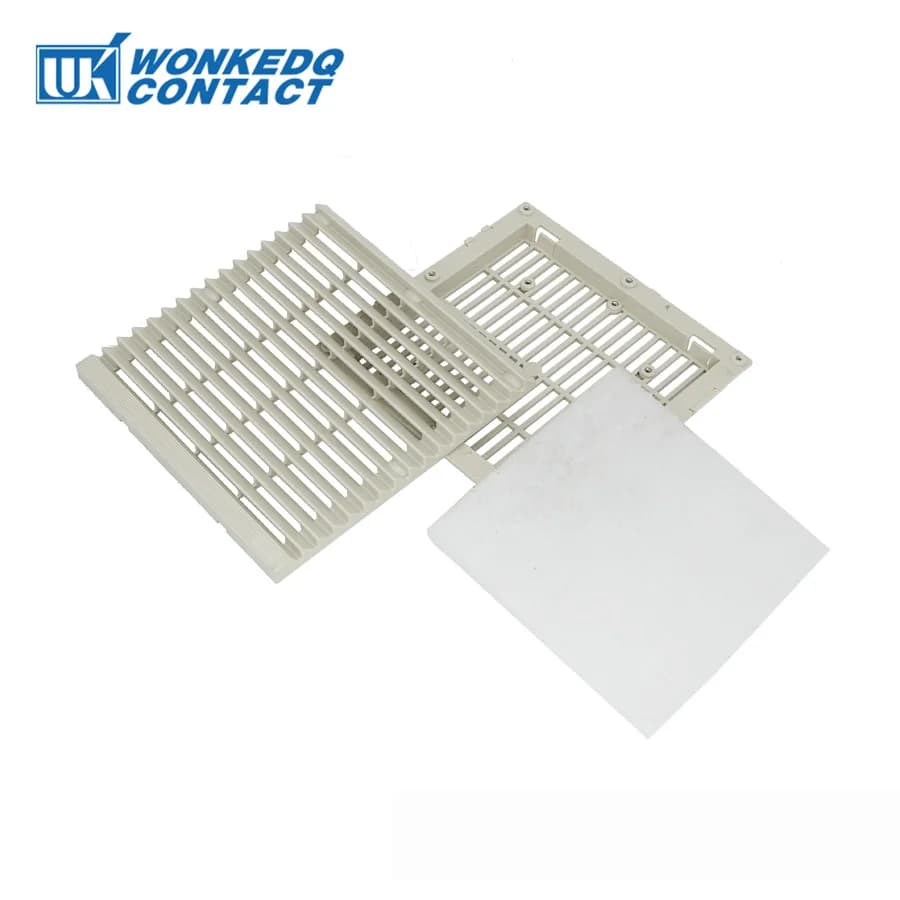 9803-300 Cabinet Ventilation Filter Shutters Cover Dustproof Grille Louvers Blower Exhaust 120 mm Cooling Fan Panel Without Fan