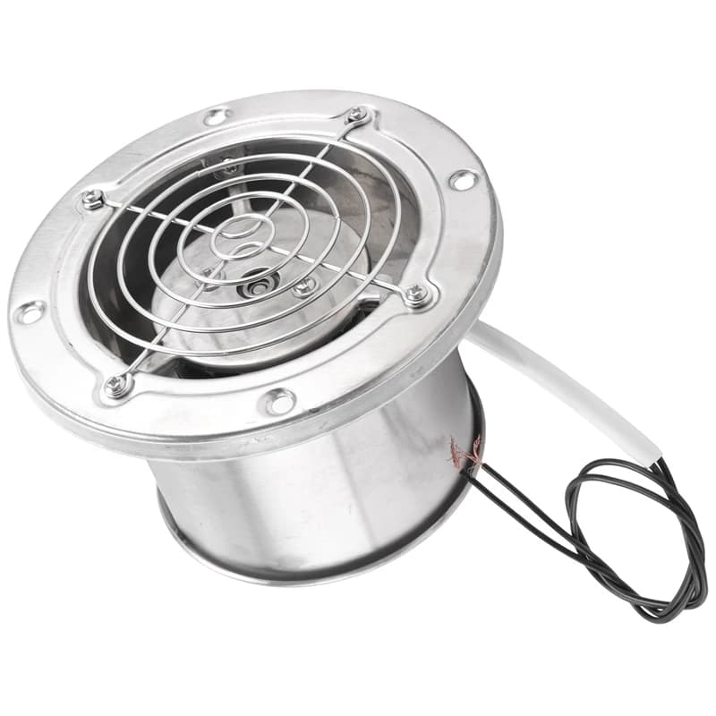 Pipe Stainless Steel Exhaust Fan Window Duct Air Ventilation Blower Toilet Kitchen Ventilator Booster Extractor