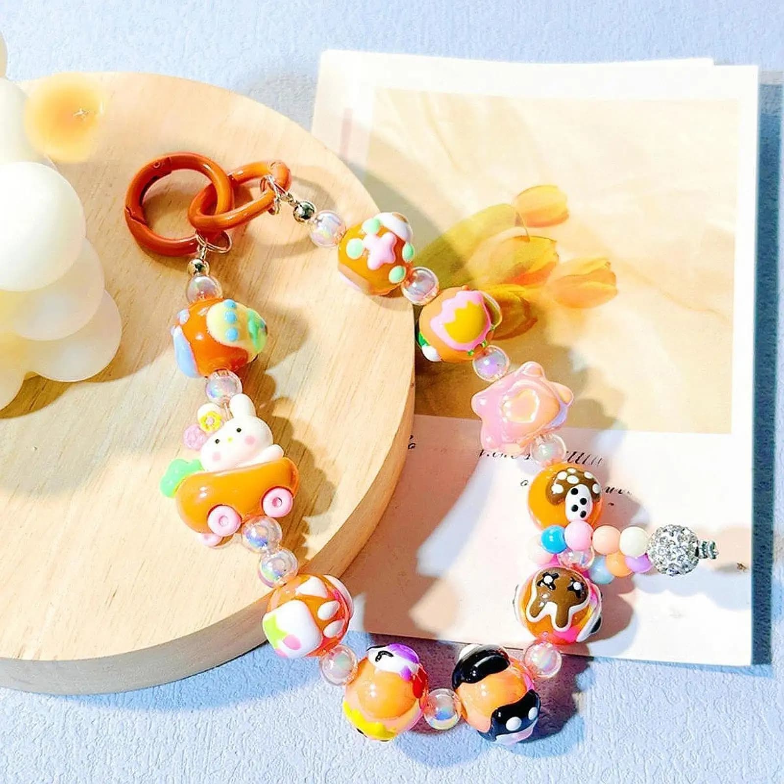 Bag Chain Decoration Accessory Clothing Pendant Phone Strap Wristband Beaded Phone Charm Phone Chain Phone Lanyard Wrist Strap