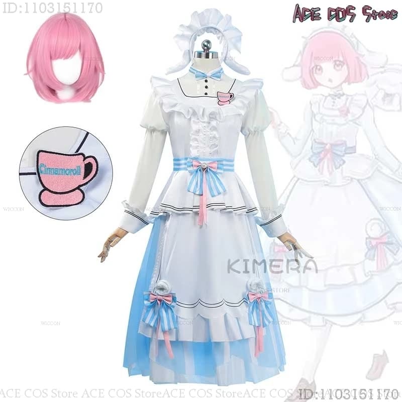 Otori Emu Otori Cosplay Costume Wig Co-Sanriio Project Sekai Colorful Stage Pjsk Pink Dress Halloween Girls Lolita Game Clothing