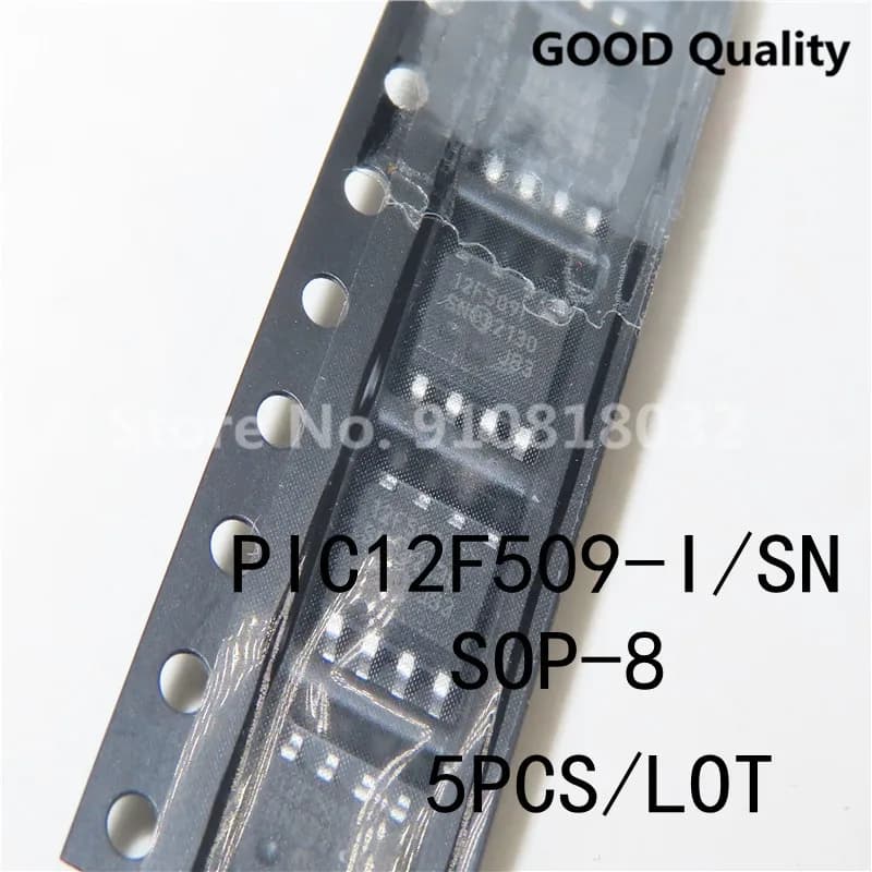 5PCS/lot   12F509I  PIC12F509-I/SN  SOP8 SOP-8  In Stock