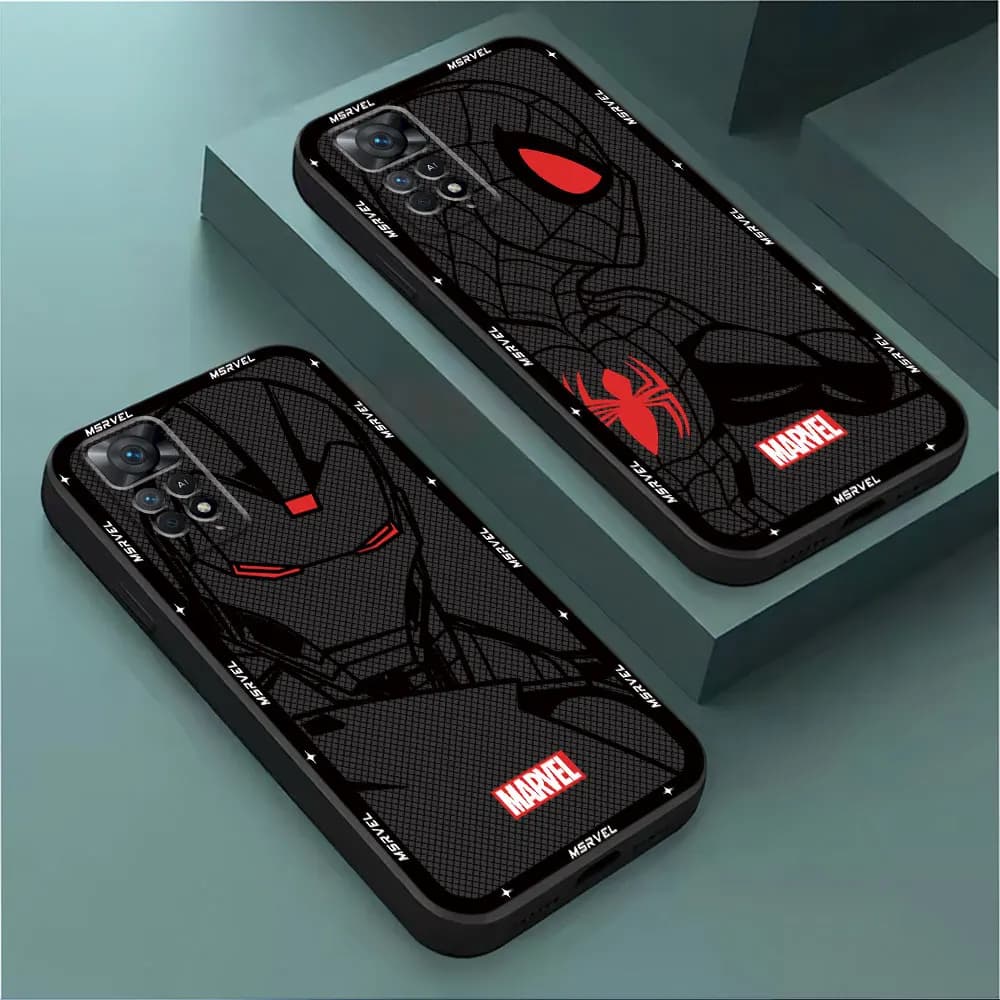 Luxury Marvel Spider Man Cover Matte TPU Soft Case for Xiaomi Mi 12T 11 Lite 10T Pro 13 Note 10 CC9 Pro 11T 12 Lite 12T Pro 13