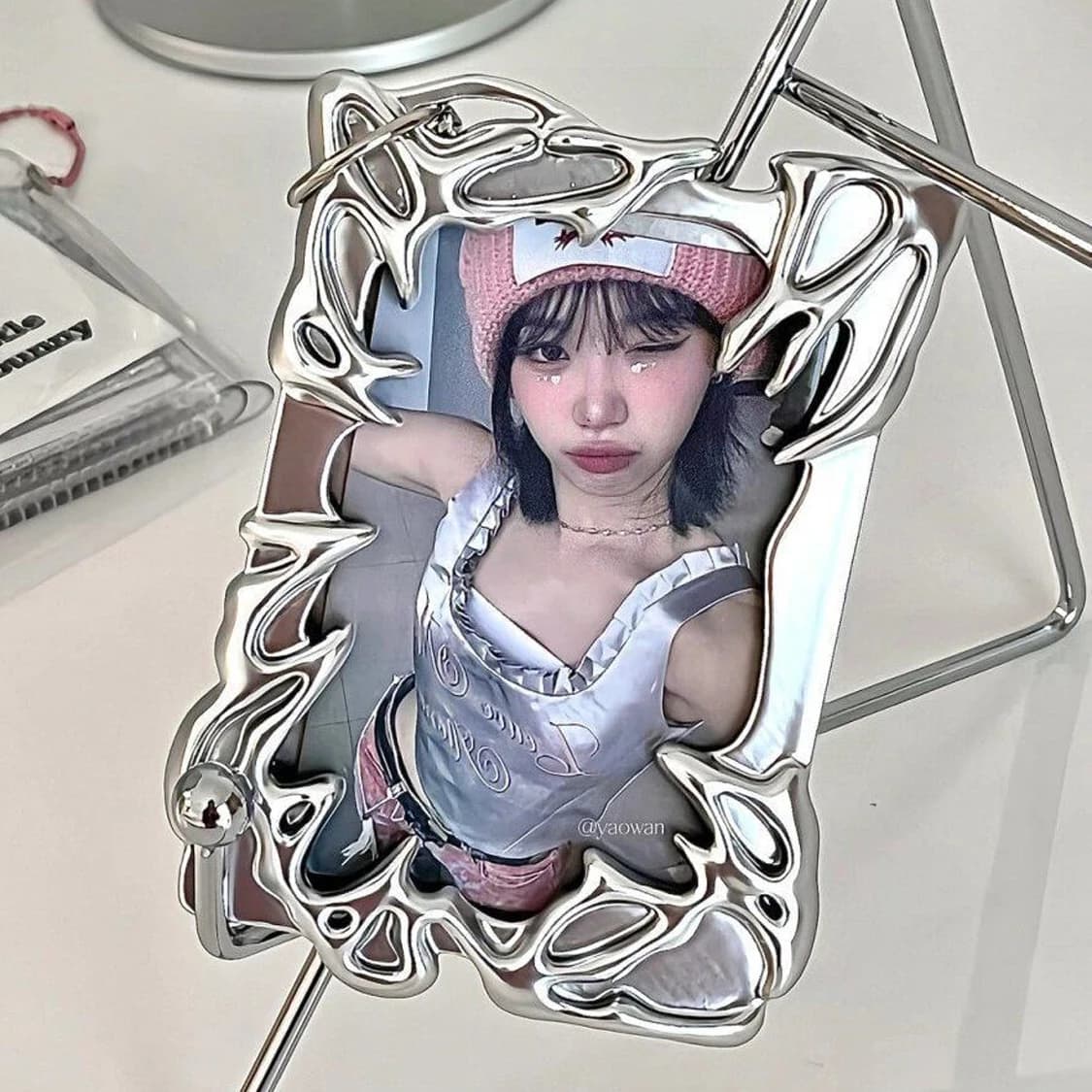 Electroplating Card Storage Cover Kpop Star Card Storage Personalized Fashion Accessories Decoration Office Study Supplies