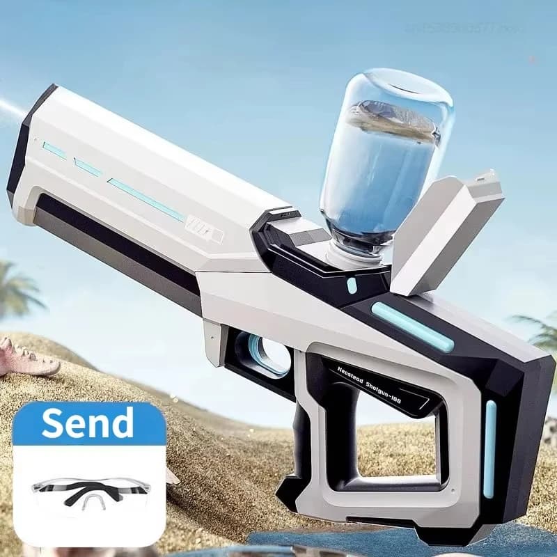 Xiaomi Wireless Dual Electric Automatic Water Gun Large Capacity 8m Range Electric Burst Mode Summer Beach Outdoor Fun Kids Toys