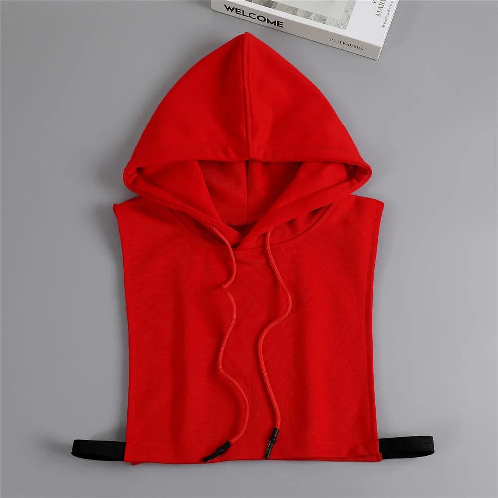 Autumn Winter New Decorative Korean Version Hoodie Hat Fake Collar 2024