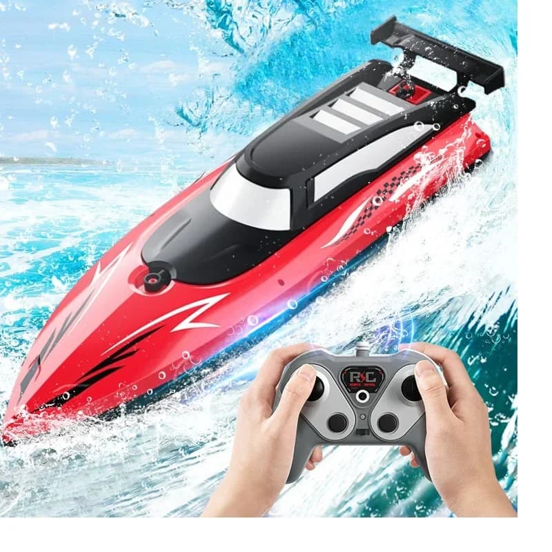 RC Battery Boat Ship 2.4Ghz High-Speed Remote Control Racing Ship Water Speed Boat Child Model Kids Boys Outdoor Pool Toys Gifts