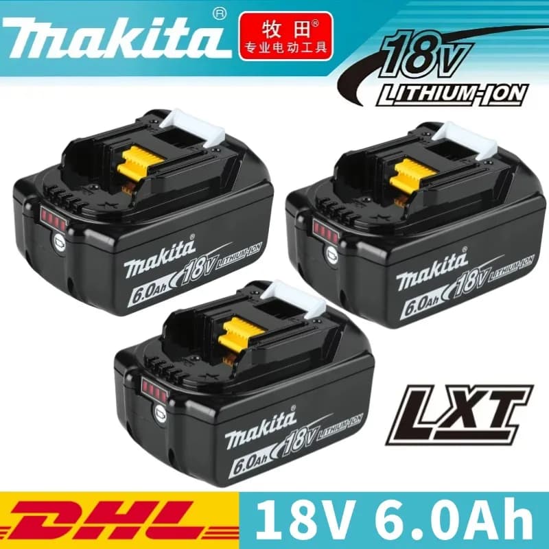 100% Original Makita 6Ah/5Ah/3Ah for Makita 18V Battery BL1840 BL1830B BL1850B BL1850 BL1860 BL1815 Replacement Lithium Battery