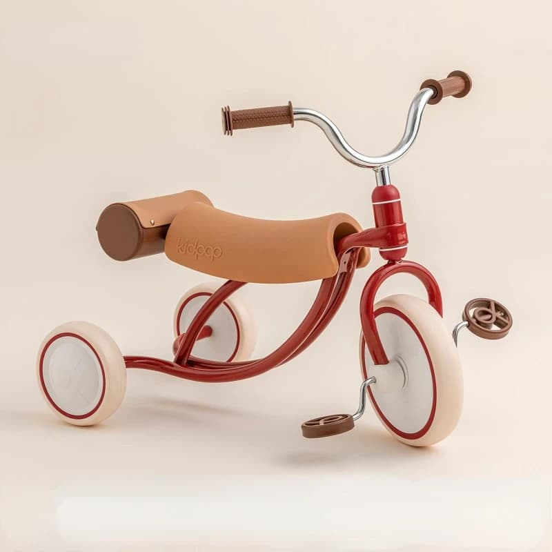 Retro Comfortable Saddle Seat Children's Tricycle,Balance Car Tricycles for Children From 1 To 3 Years,Baby Three Wheel Stroller