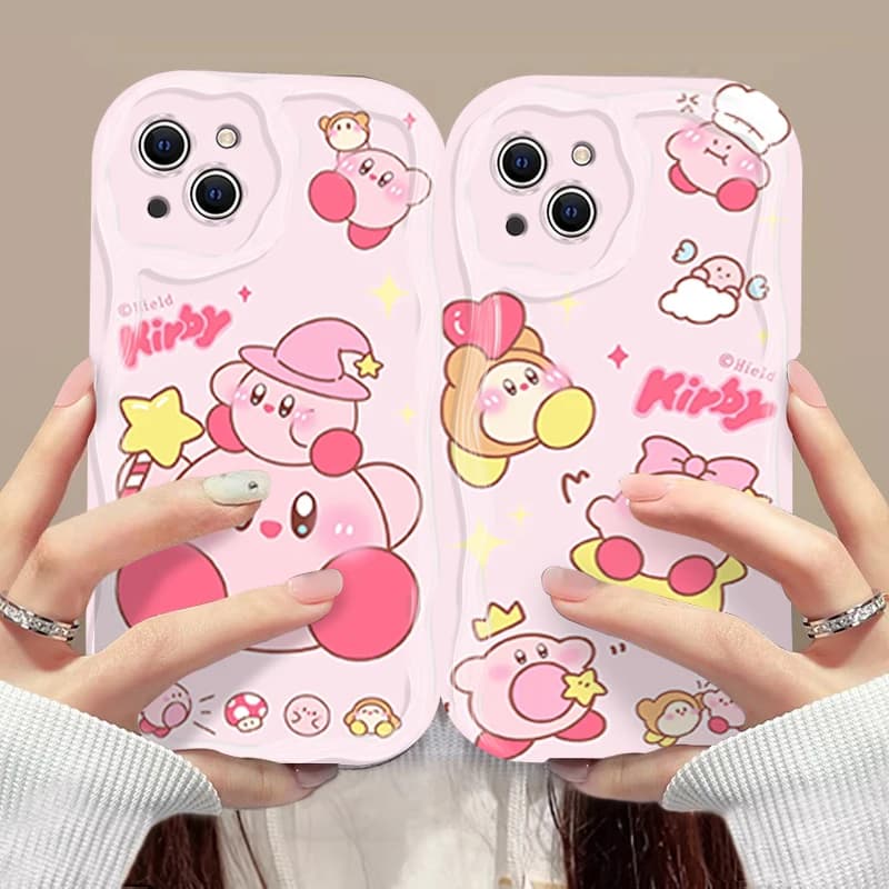 Stars K-Kirby 3D Wave Case For OPPO Realme 12 11 10 9 8 7 7i 6 5 Pro Plus C67 C55 C31 C35 C11 C12 C15 C20 C21Y Cover