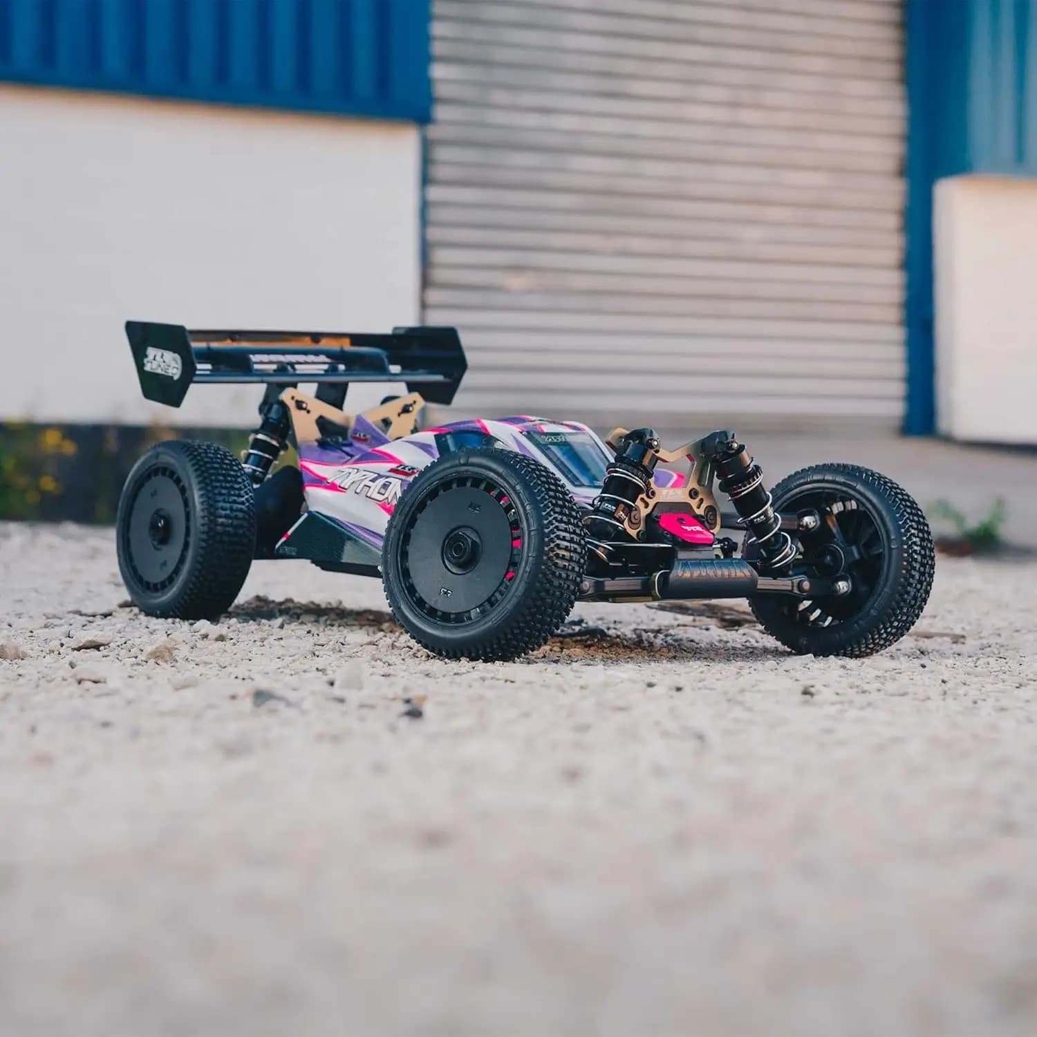RC Car 1/8 TLR Tuned 4WD Roller Buggy, Pink/Purple, ARA8306