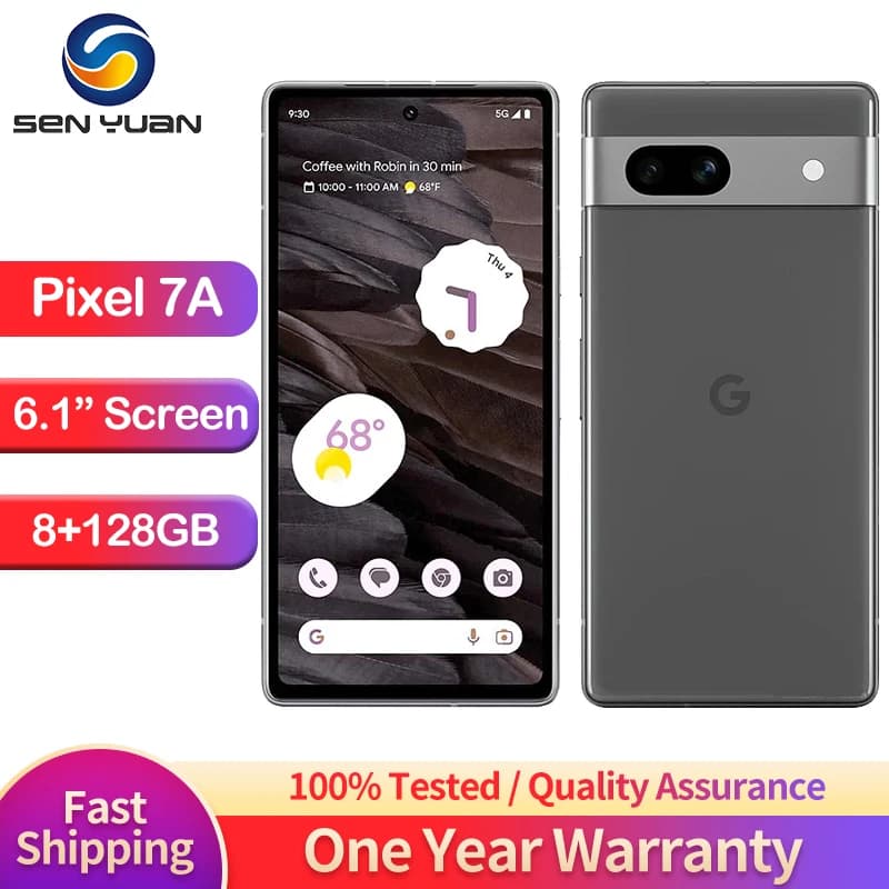 Google Pixel 7a 5G 8GB RAM 128GB Mobile phone Google Tensor G2 6.1 inches 64 MP + 12 MP Octa-core Original Android Smartphone
