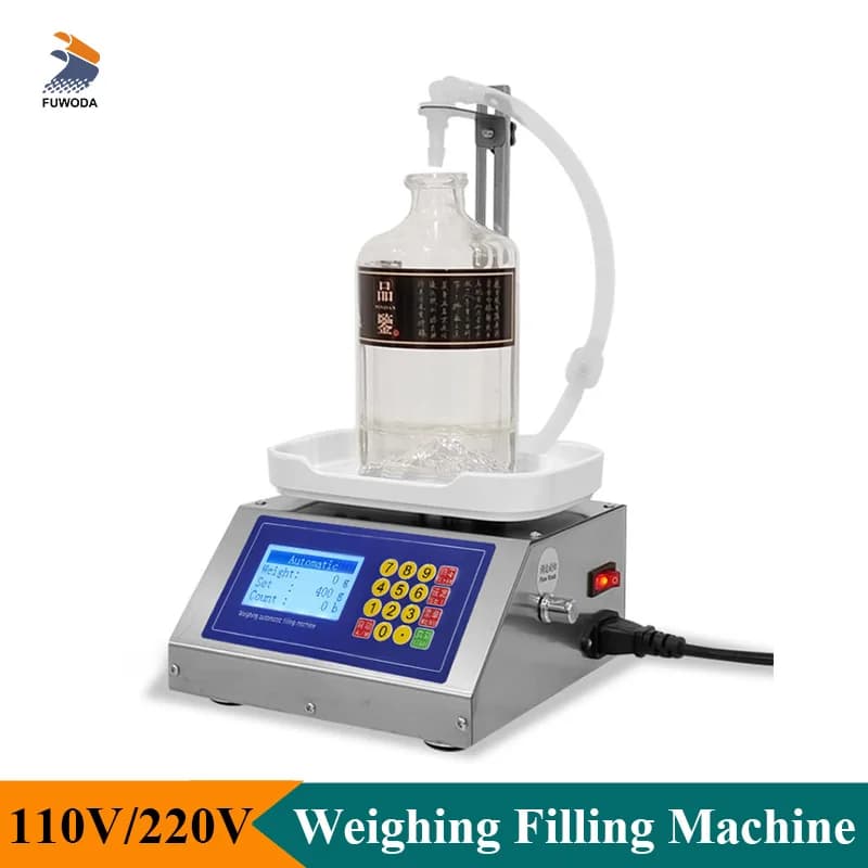 Professional 3.2L Weighing Type Quantitative Liquid Filler Dispenser Automatic Liquid Beverage Filling Machine