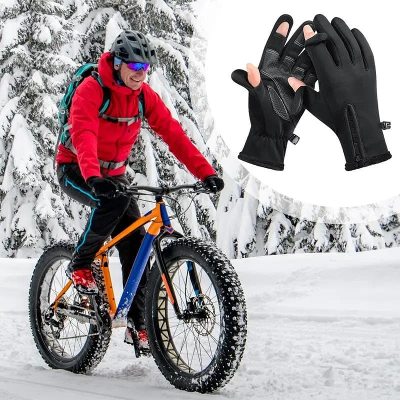 Screen Touch Mittens Witer Waterproof Cycling Mittens Cold Weather Mittens Windproof Fall Mittens For Driving