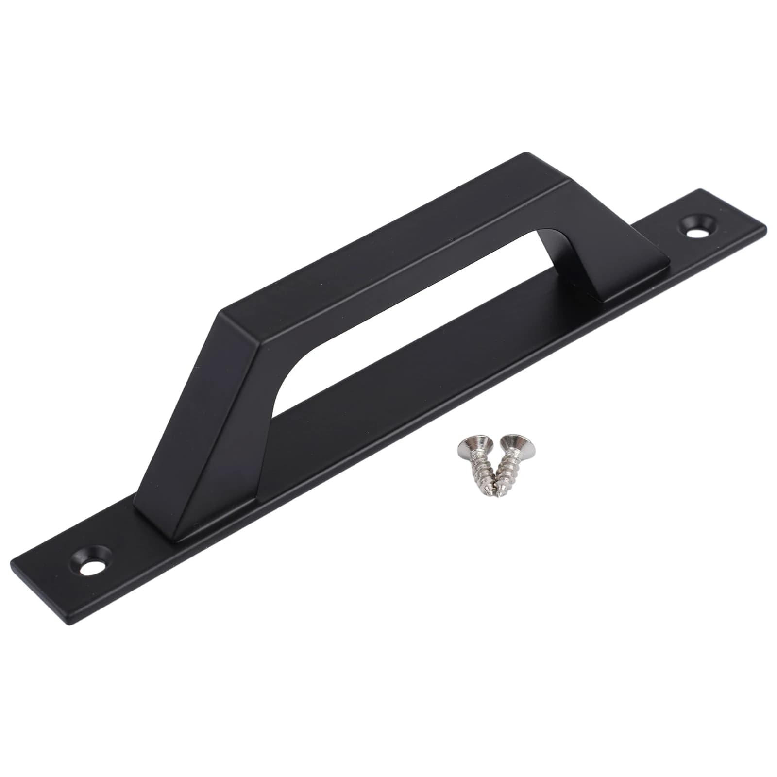 With Base Length 200mm For Exterior And Interior Barn Door Handle Hardware Handle Heavy Duty Sliding Black Iron