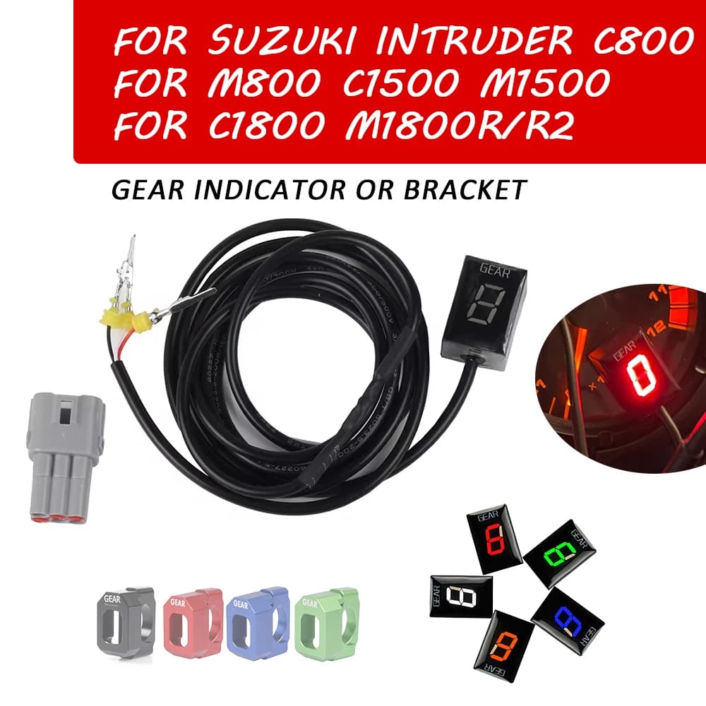 Gear Display Indicator Meter For Suzuki Intruder C800 M800 C1500 M1500 C1800R M 1800 R R2 Motorcycle Accessories Speed Display